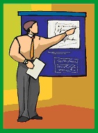 Professor lecturing